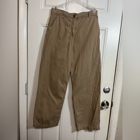 2/$30 Zara Women’s Wide Leg Pants Khaki Size 8 - Picture 1 of 5
